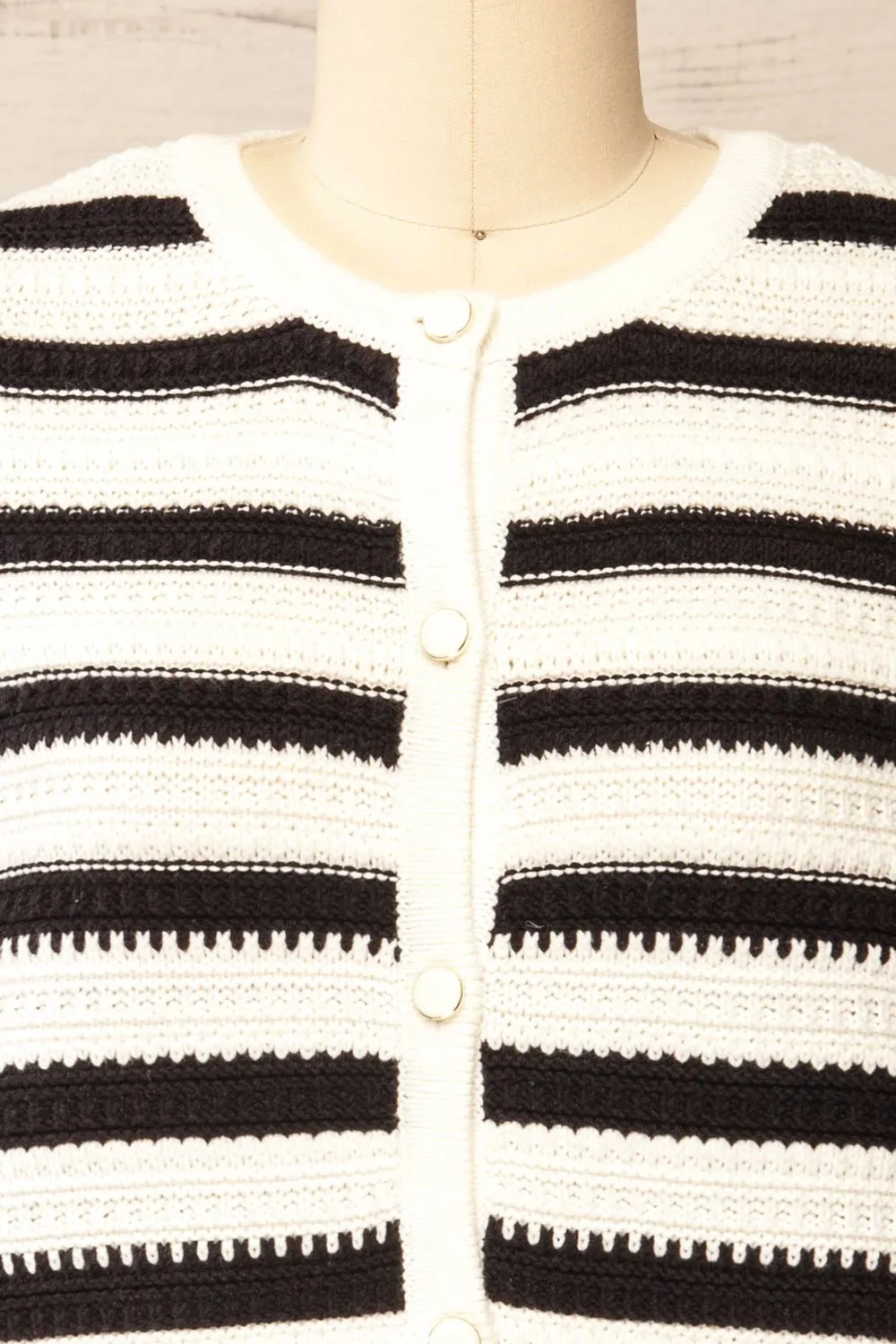 Yarmouth | Striped Crochet Cardigan sold by Boutique 1861 product image thumbnail 5