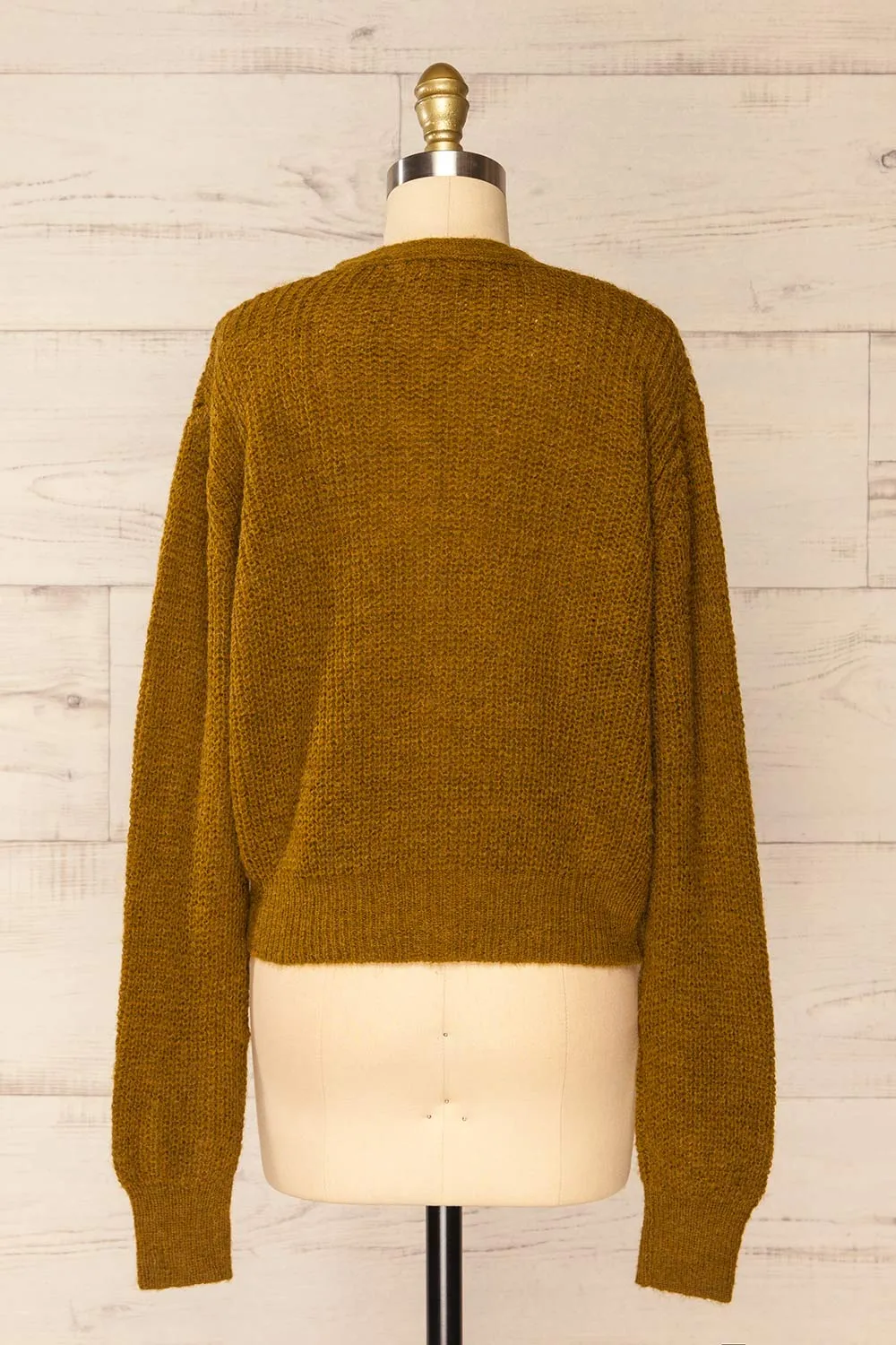 Velez Chartreuse | Knit Button-Up Cardigan sold by Boutique 1861 product image thumbnail 5