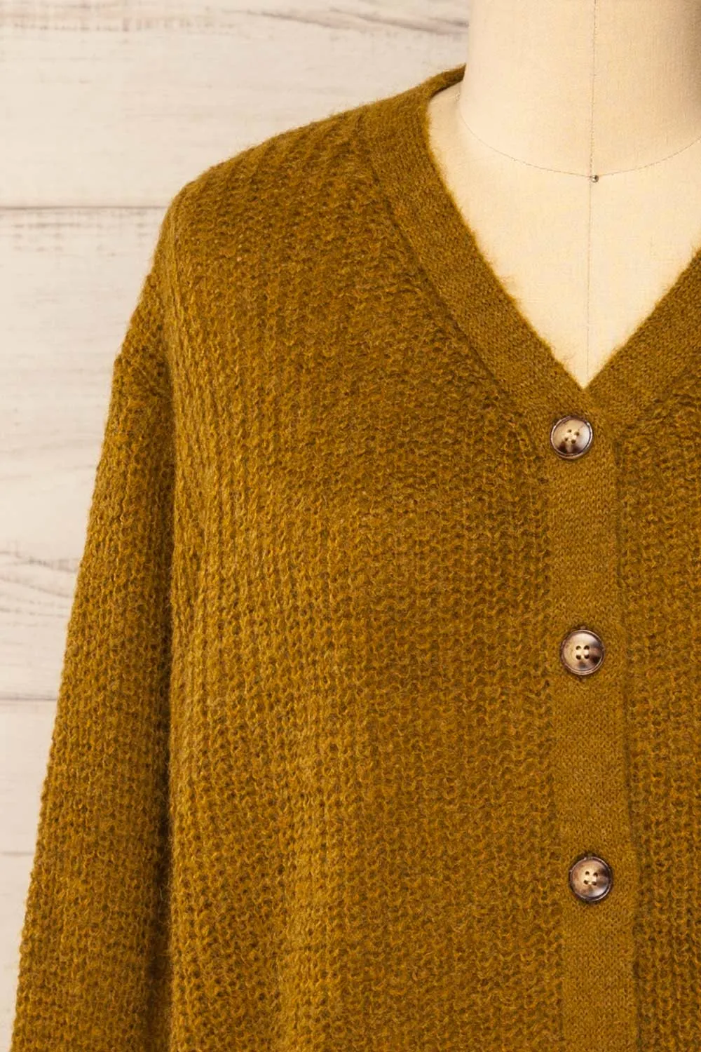 Velez Chartreuse | Knit Button-Up Cardigan sold by Boutique 1861 product image thumbnail 2