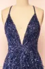 Tyffen Navy | Navy Sequin Maxi Dress sold by Boutique 1861