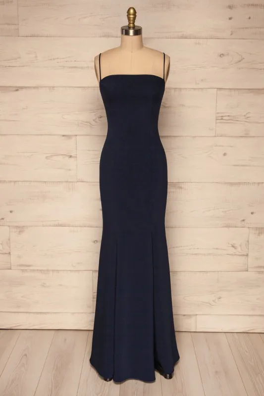 Milena Navy | Mermaid Gown sold by Boutique 1861