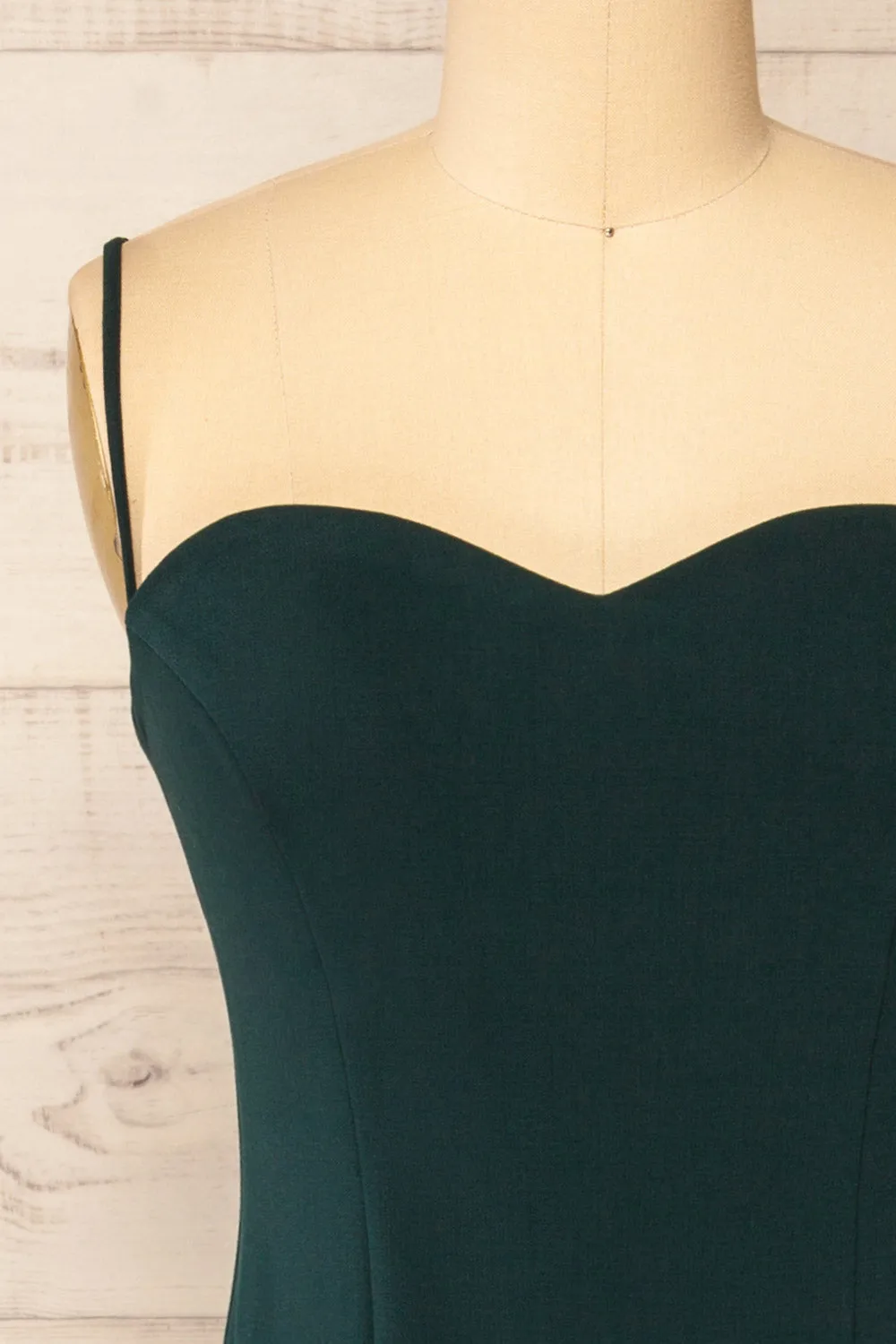 Miira Green | Fitted Midi Dress with Sweetheart Neckline sold by Boutique 1861 product image thumbnail 3