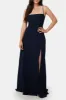 Izabella Navy | A-line Maxi Dress with Open Back sold by Boutique 1861