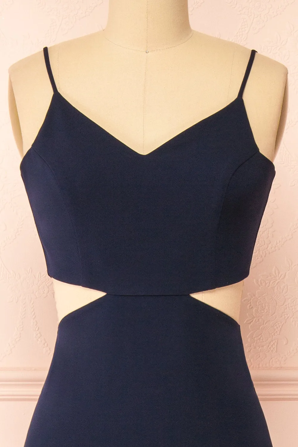 Kamilla Navy | Maxi Mermaid Dress w/ Cut-Outs sold by Boutique 1861 product image thumbnail 3