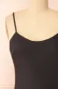 Rebby Black | Silky Fitted Midi Dress sold by Boutique 1861