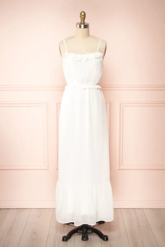 Charly White | Maxi Dress w/ Ruffles sold by Boutique 1861