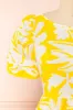 Alyx | Short Yellow Sunflower Dress sold by Boutique 1861