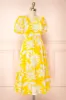 Alyx | Short Yellow Sunflower Dress sold by Boutique 1861
