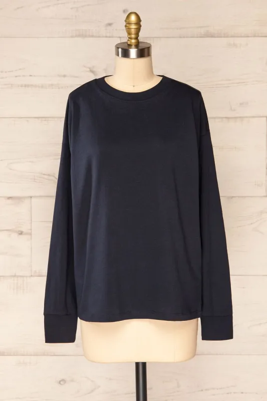Mielec Navy | Long Sleeve Top sold by Boutique 1861