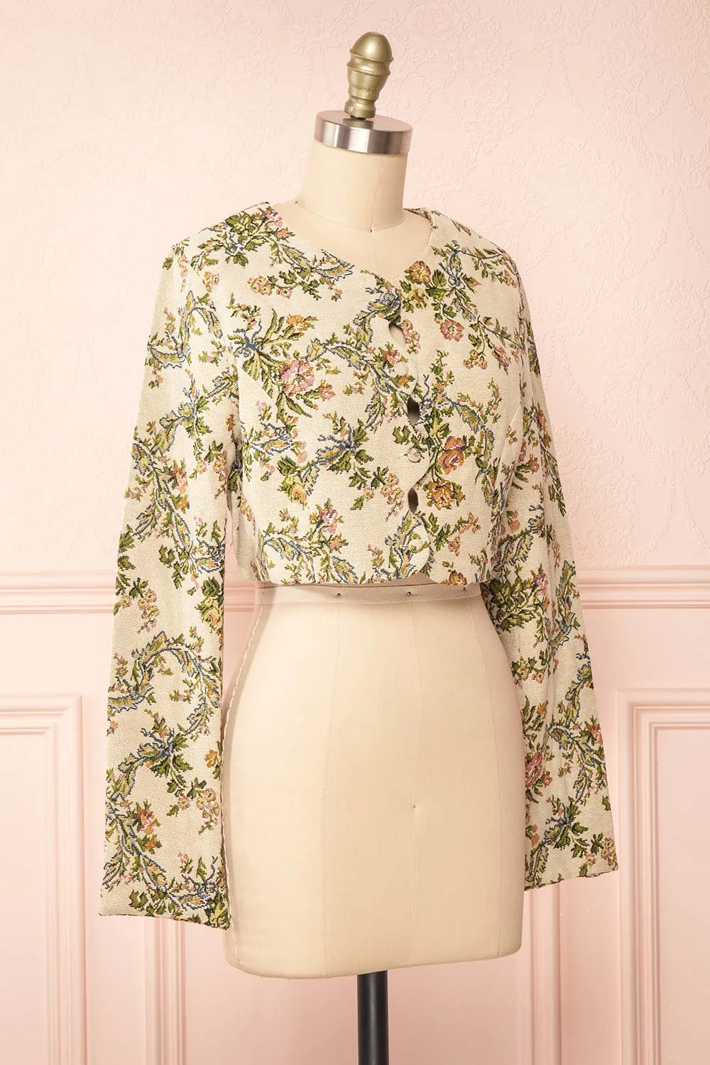 Sharmila | Cropped Jacquard Jacket w/ Scalloped Front sold by Boutique 1861 product image thumbnail 5