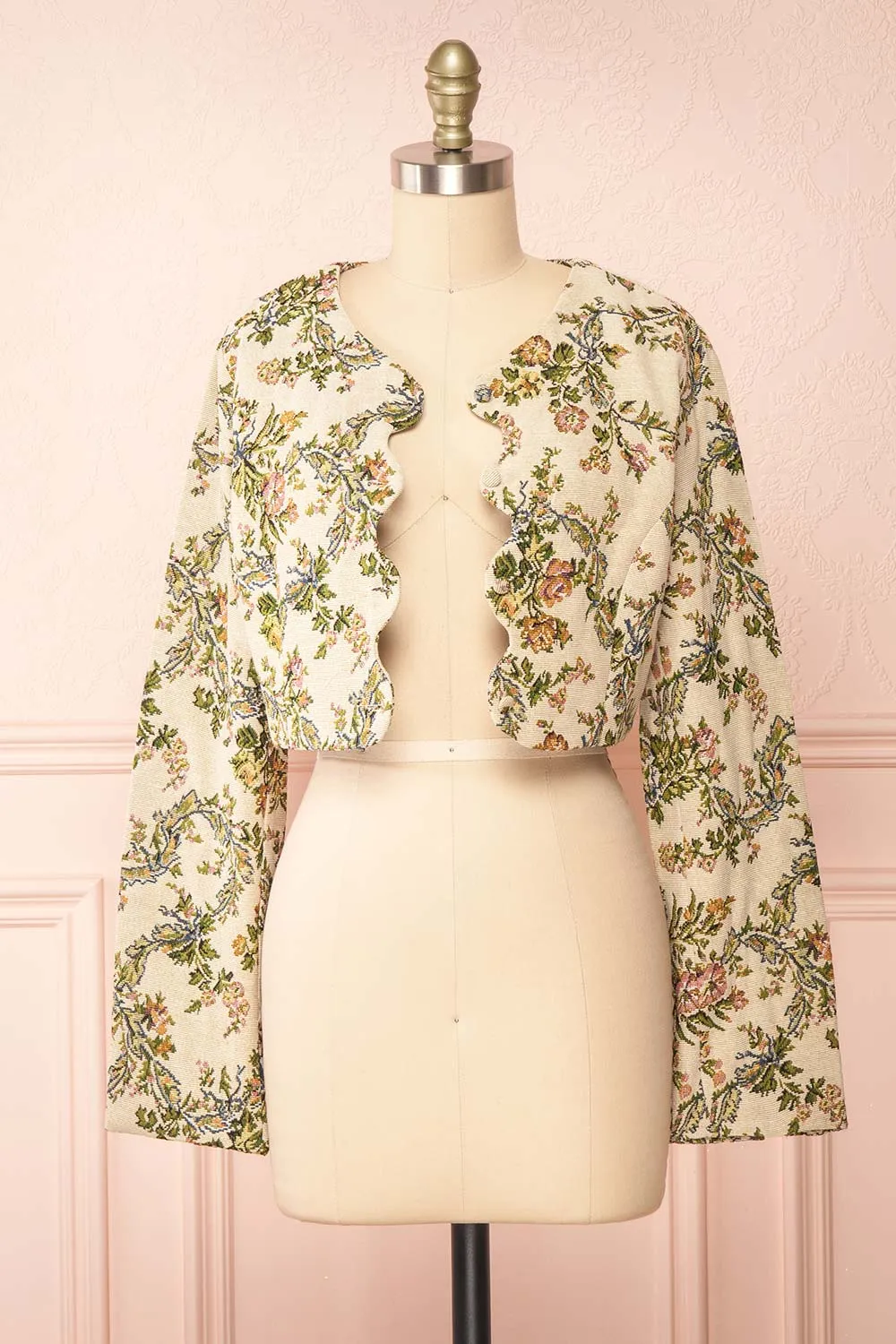 Sharmila | Cropped Jacquard Jacket w/ Scalloped Front sold by Boutique 1861 product image thumbnail 3