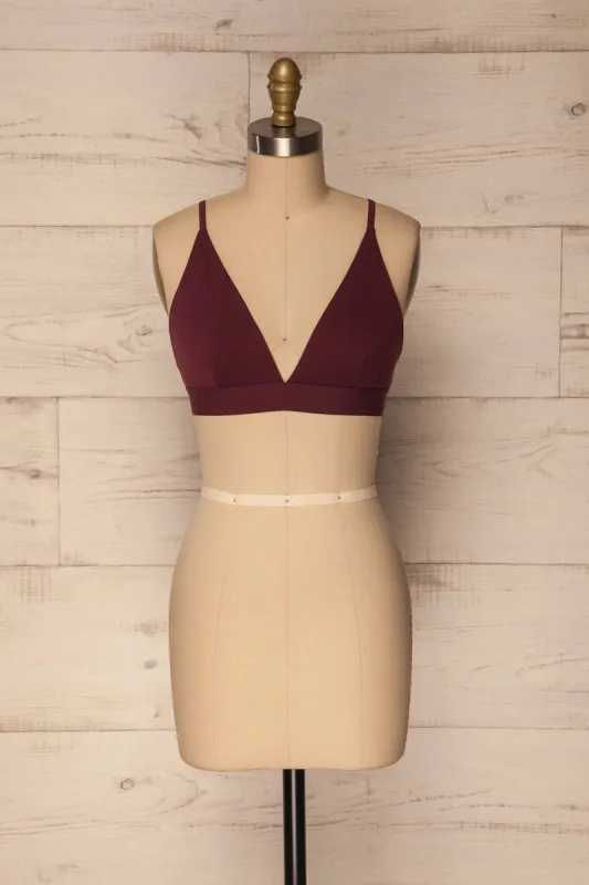 Aneby Burgundy | Bralette sold by Boutique 1861
