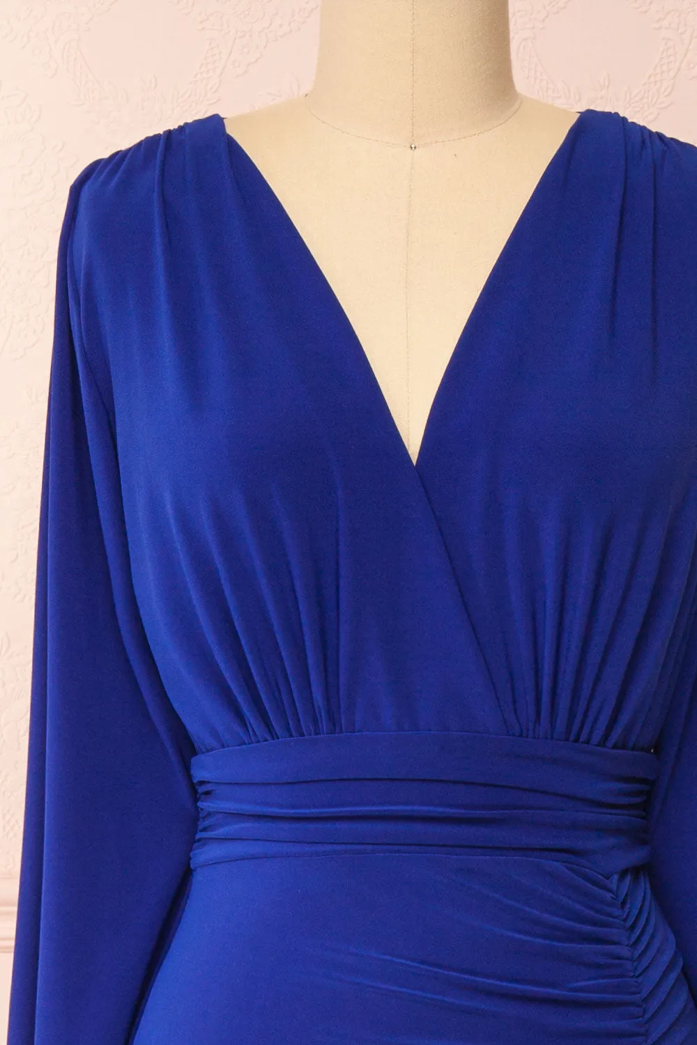 Cassidy Blue | Plunging Neckline Mermaid Maxi Dress sold by Boutique 1861 product image thumbnail 3