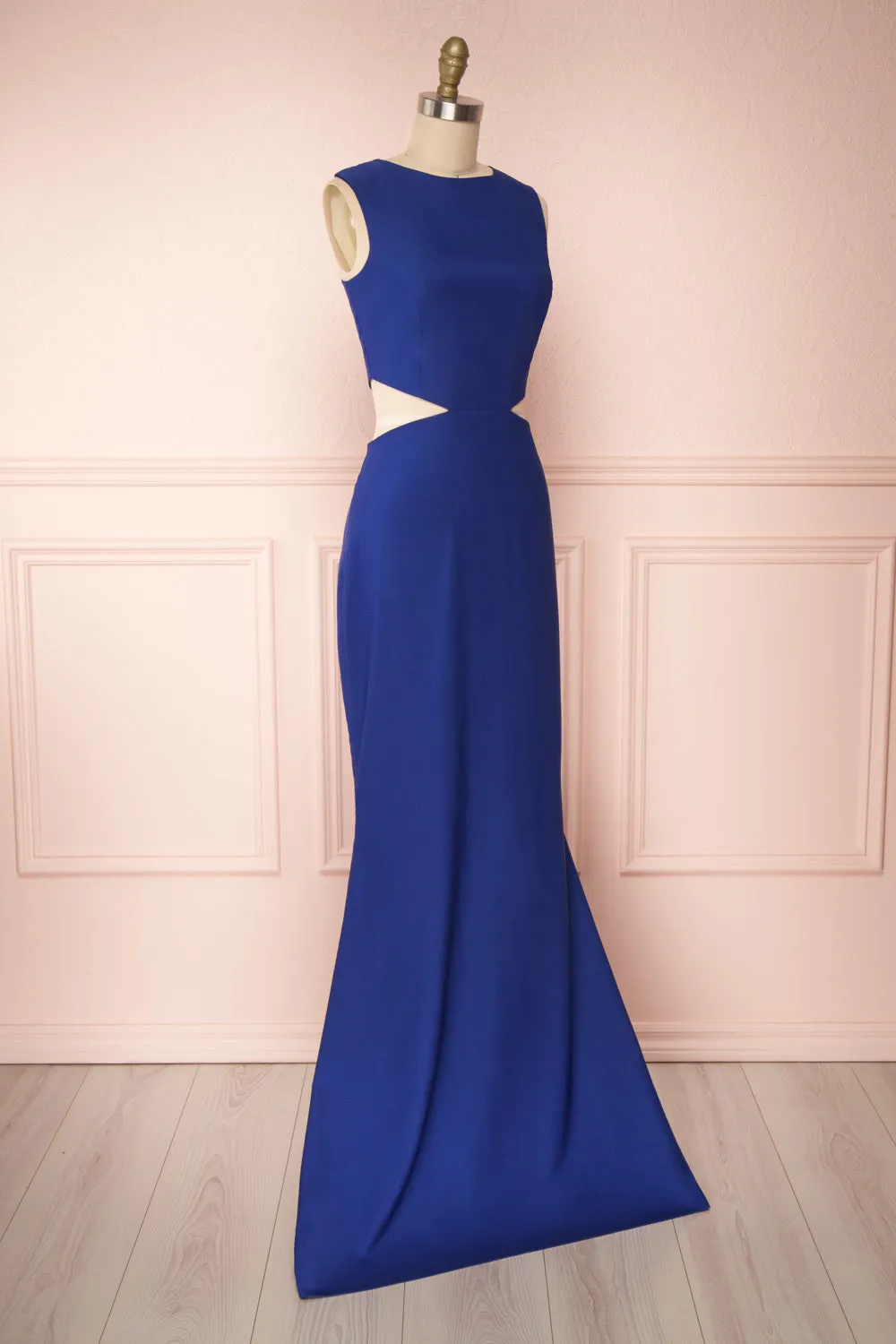 Vallata Royal Blue | Fitted Mermaid Maxi Gown sold by Boutique 1861 product image thumbnail 4