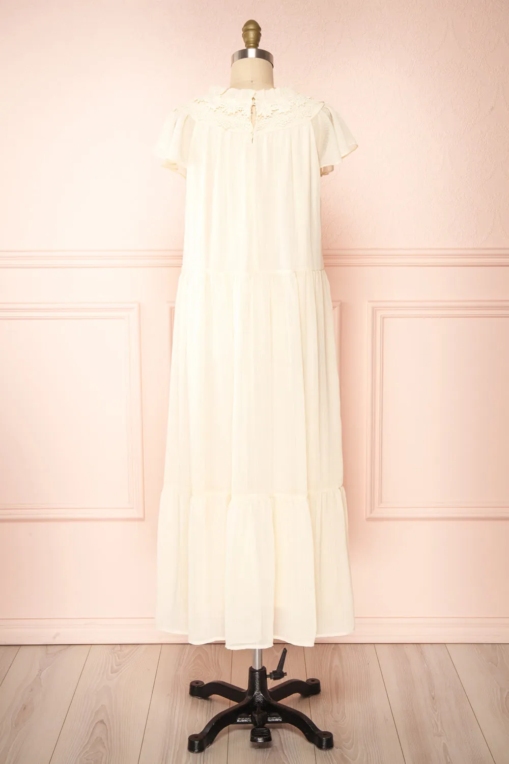 Eudoxia | Shift Midi Dress w/ Embroidered Collar sold by Boutique 1861 product image thumbnail 5