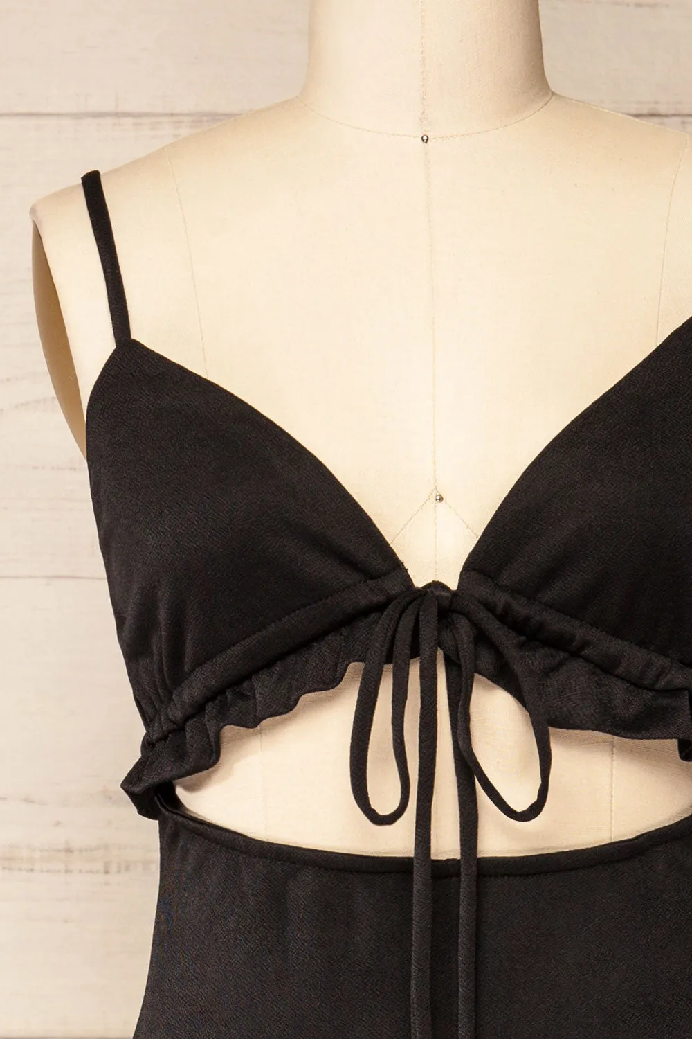 Zapala Black | Romper w/ Cut-Out sold by Boutique 1861 product image thumbnail 2