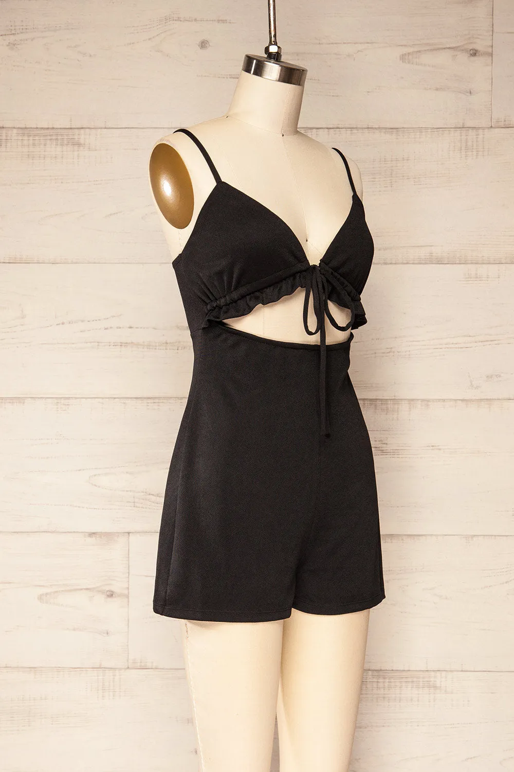 Zapala Black | Romper w/ Cut-Out sold by Boutique 1861 product image thumbnail 3