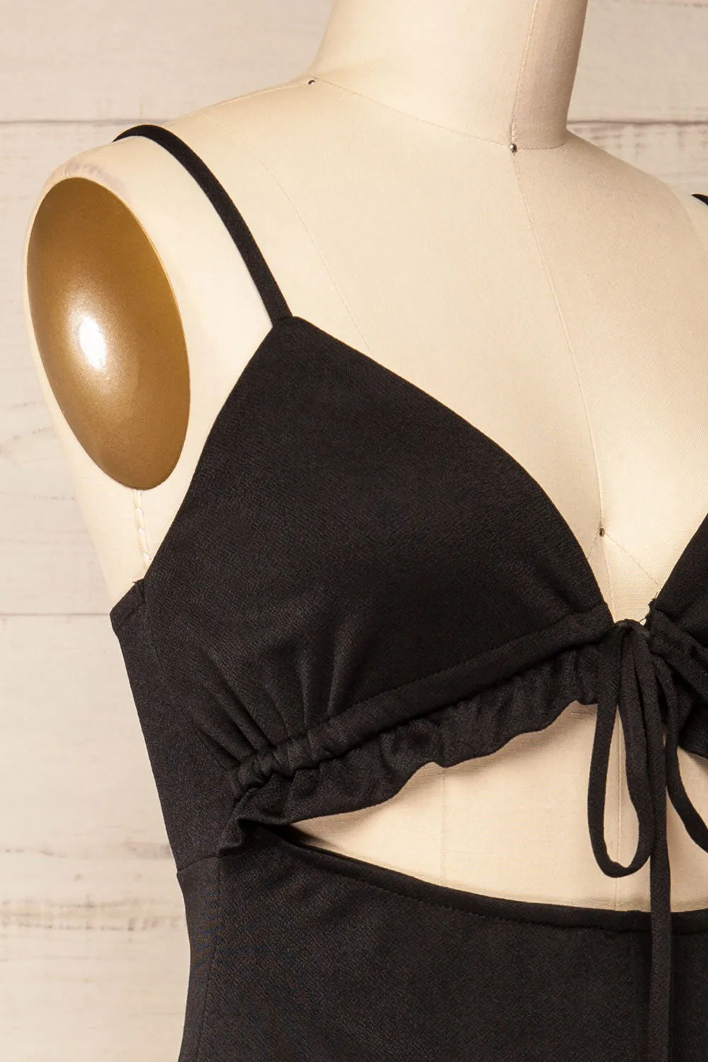 Zapala Black | Romper w/ Cut-Out sold by Boutique 1861 product image thumbnail 4