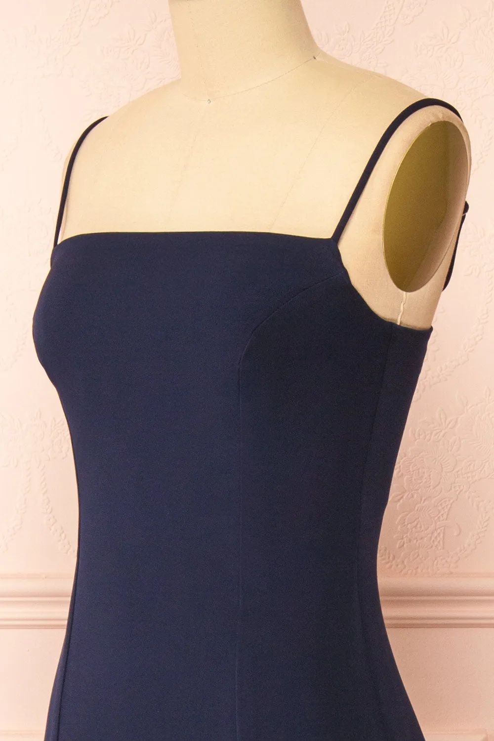 Estella Navy | Maxi A-line Dress w/ Slit sold by Boutique 1861 product image thumbnail 5
