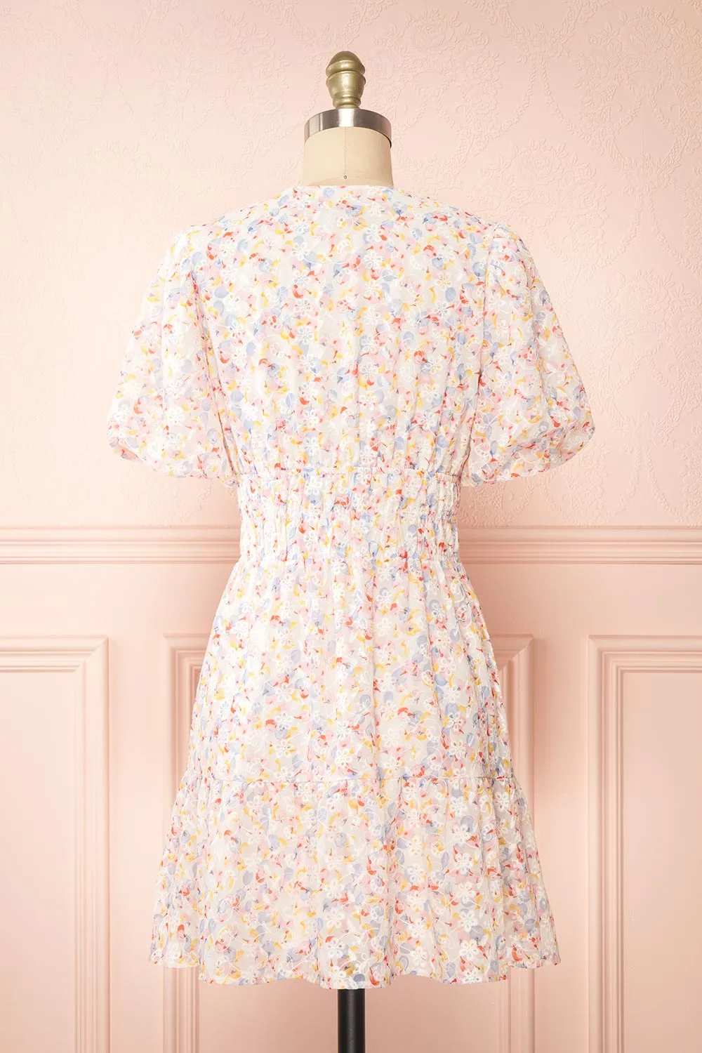 Kinnia | Short Floral Dress w/ Ruched Waist sold by Boutique 1861 product image thumbnail 5