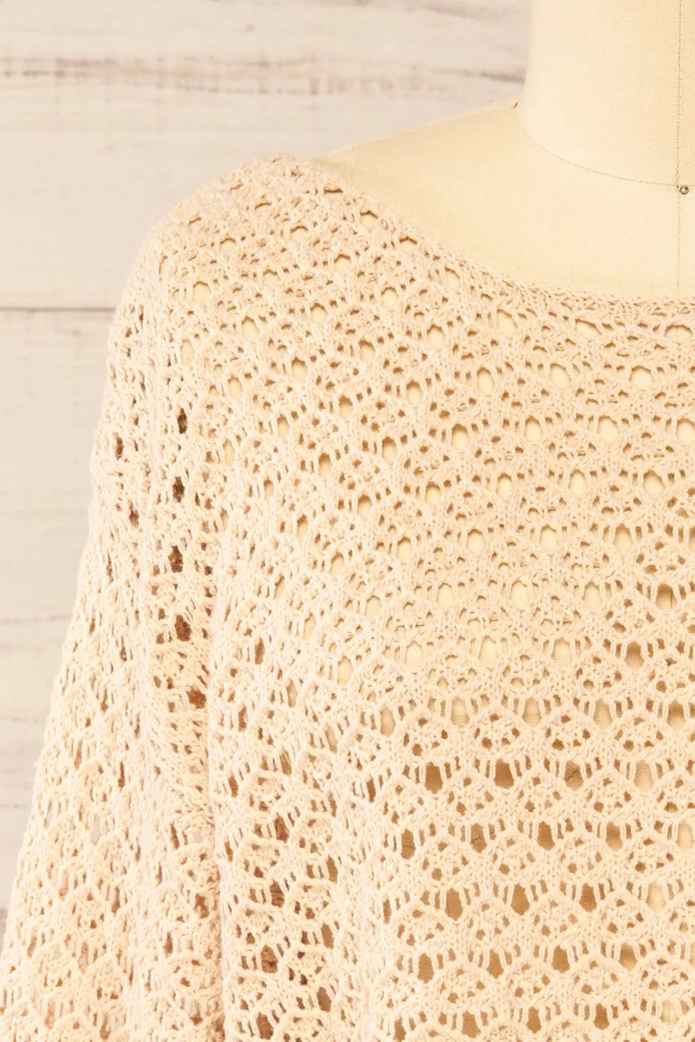 Canterbury | Beige Crochet Cropped Top sold by Boutique 1861 product image thumbnail 2