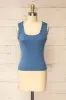 Boke Blue | Openwork Knit Tank Top sold by Boutique 1861