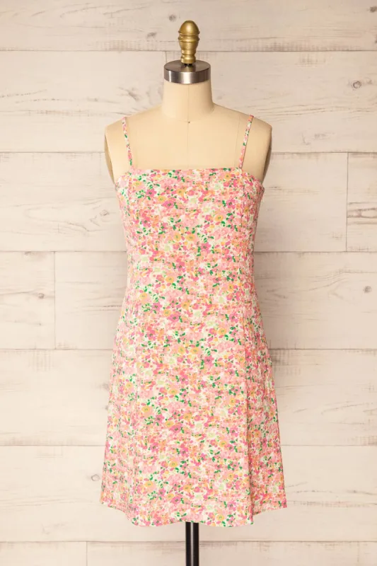 Mirmande Floral | Short Dress w/ Thin Straps sold by Boutique 1861