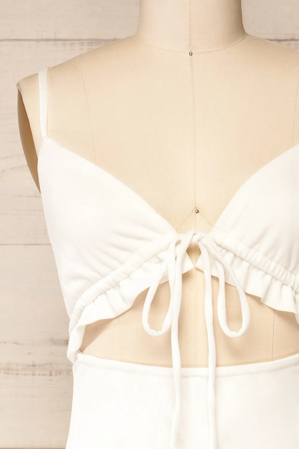 Zapala White | Romper w/ Cut-Out sold by Boutique 1861 product image thumbnail 2