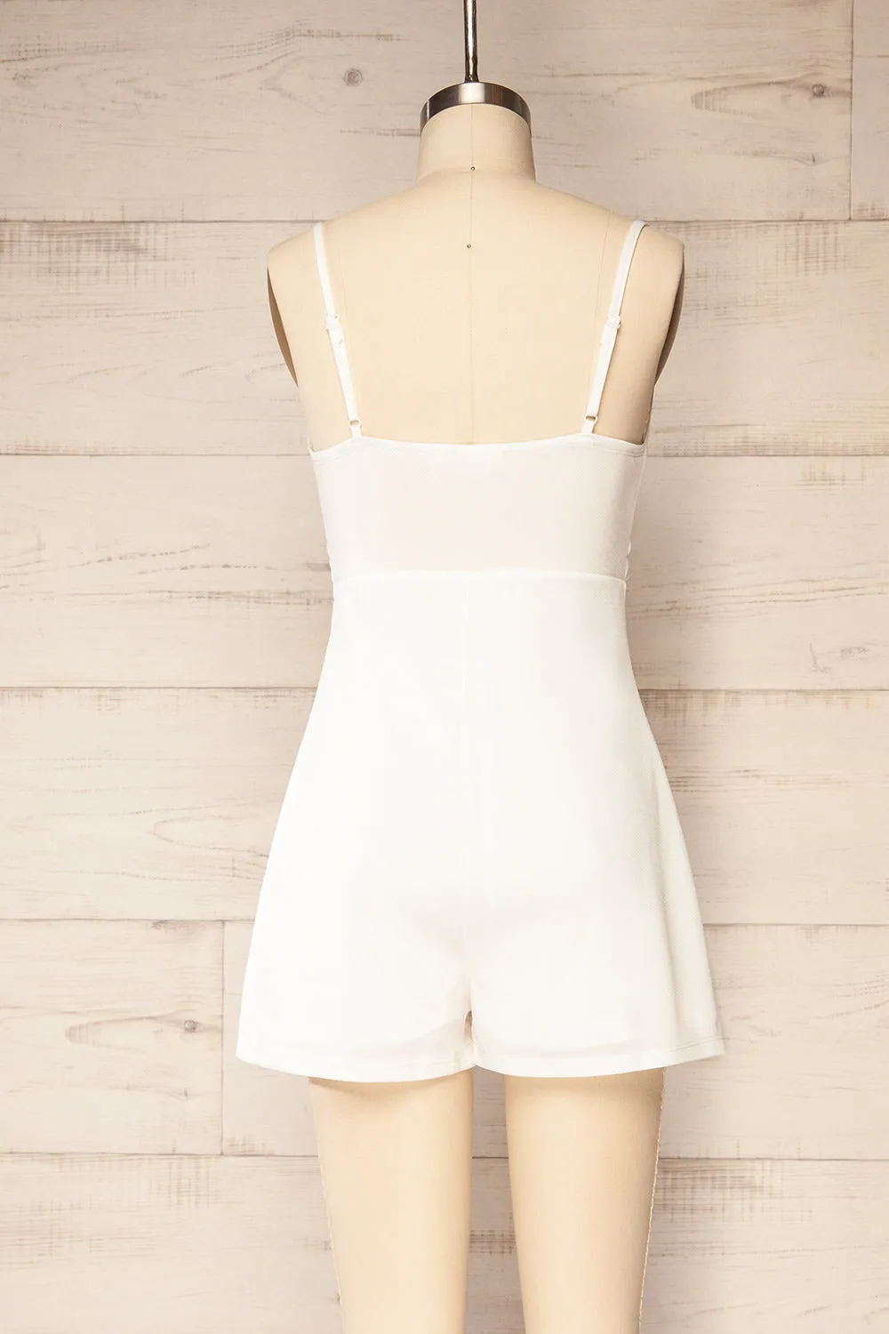 Zapala White | Romper w/ Cut-Out sold by Boutique 1861 product image thumbnail 5