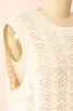 Harim Ivory | Openwork Knit Sweater Vest sold by Boutique 1861