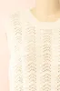 Harim Ivory | Openwork Knit Sweater Vest sold by Boutique 1861