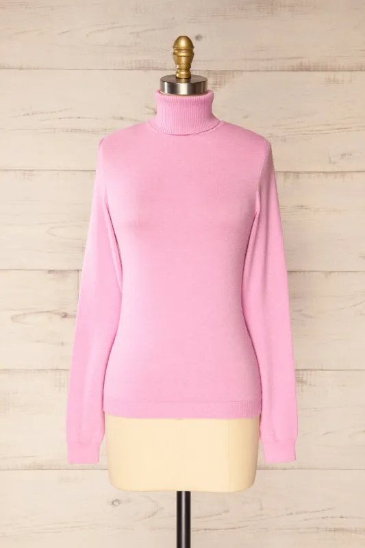 Derby Pink | Knit Turtleneck w/ Long Sleeves sold by Boutique 1861