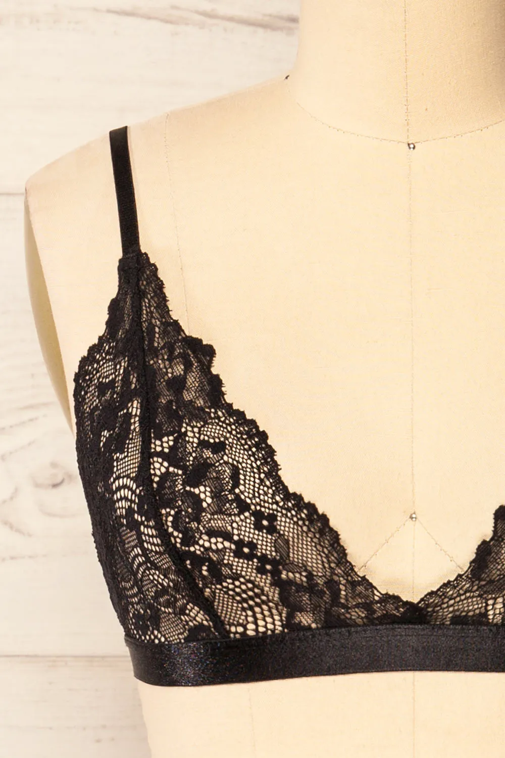 Zatar Black | Lace Bralette sold by Boutique 1861 product image thumbnail 2