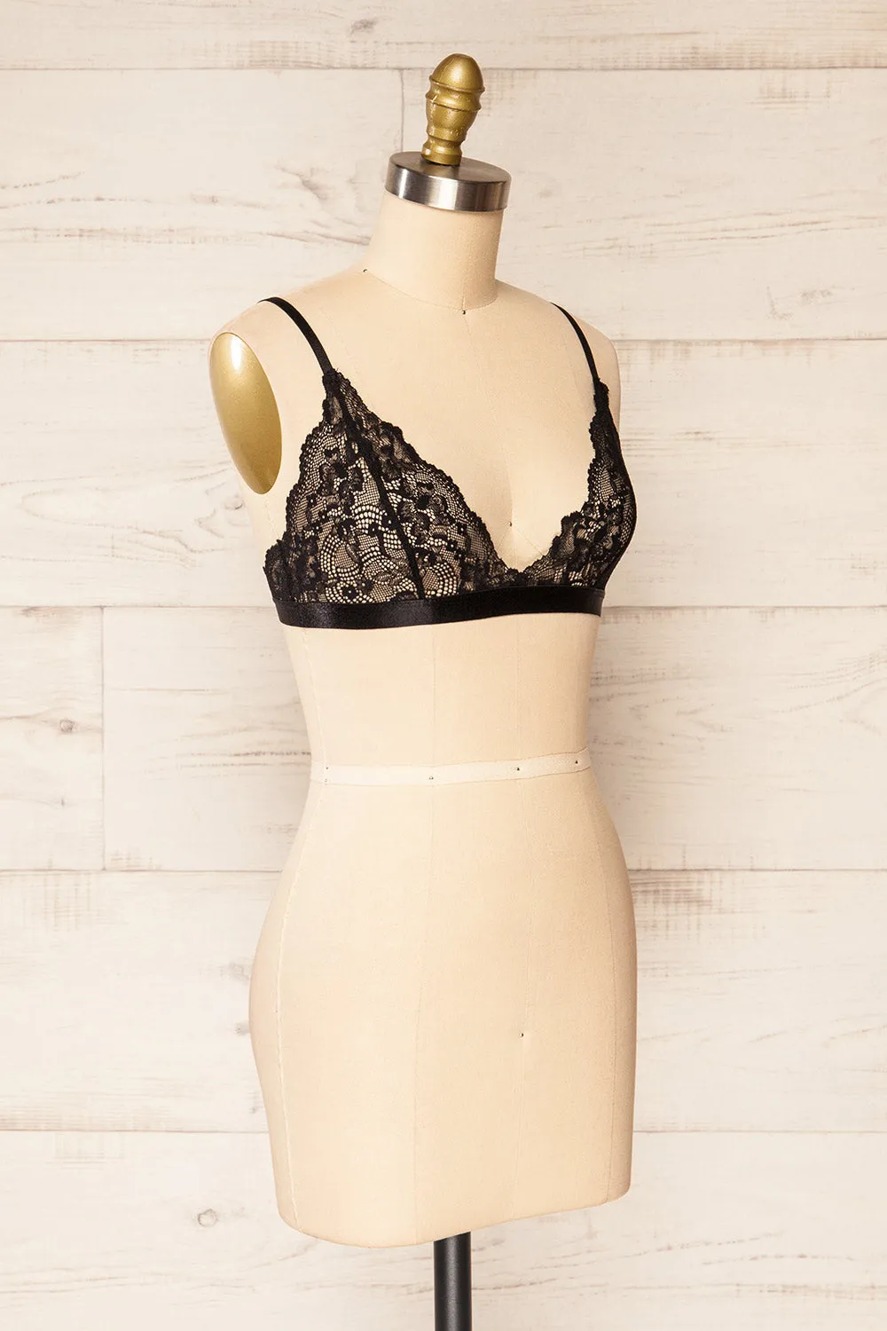 Zatar Black | Lace Bralette sold by Boutique 1861 product image thumbnail 3