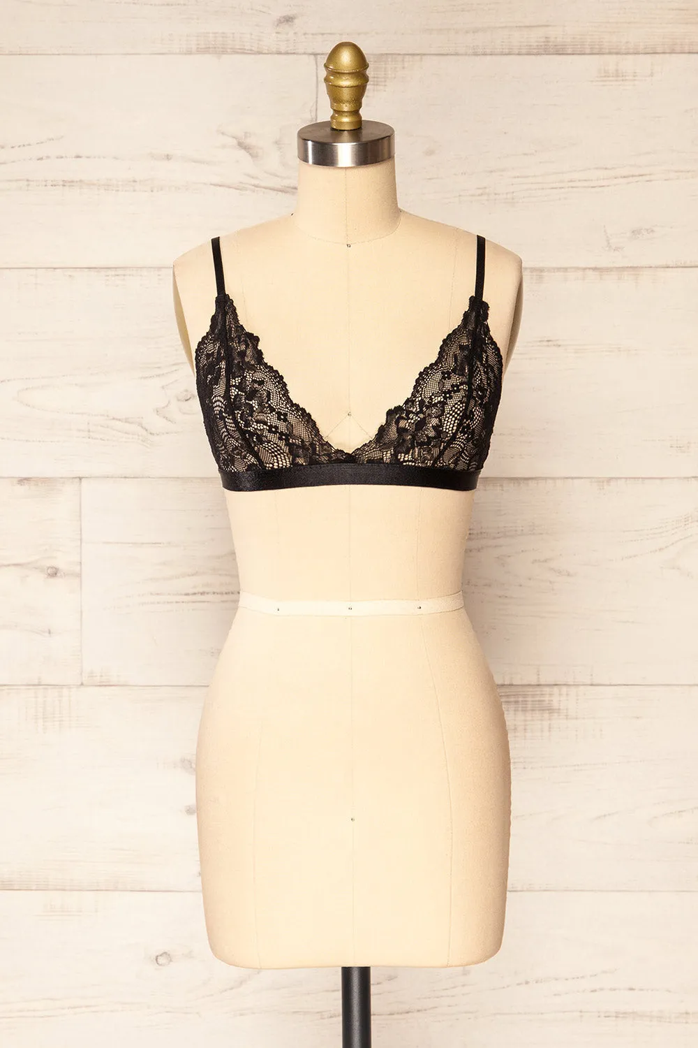 Zatar Black | Lace Bralette sold by Boutique 1861