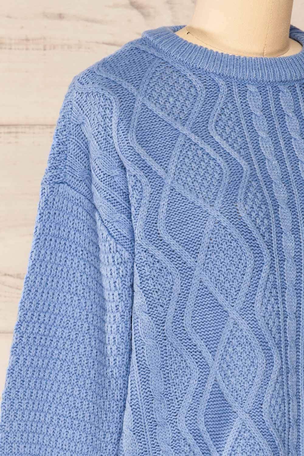 Randers Blue | Knitted Sweater with 3/4 Sleeves sold by Boutique 1861 product image thumbnail 4