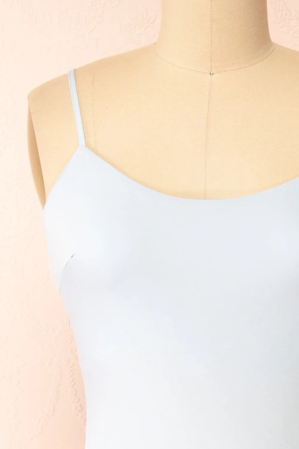 Rebby Blue | Silky Fitted Midi Dress sold by Boutique 1861 product image thumbnail 3