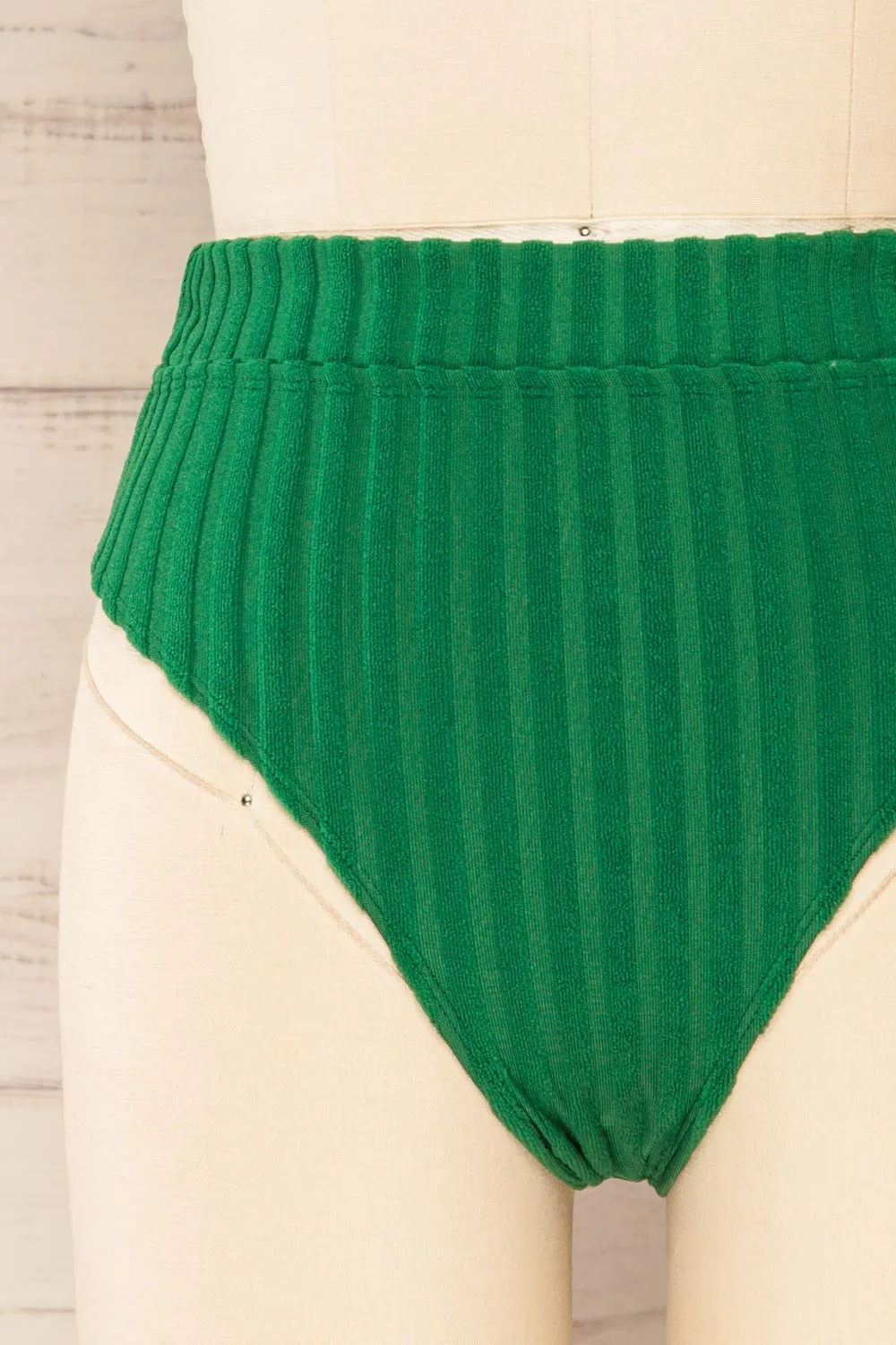 Zuwena Green | Ribbed Bikini Bottom sold by Boutique 1861 product image thumbnail 3