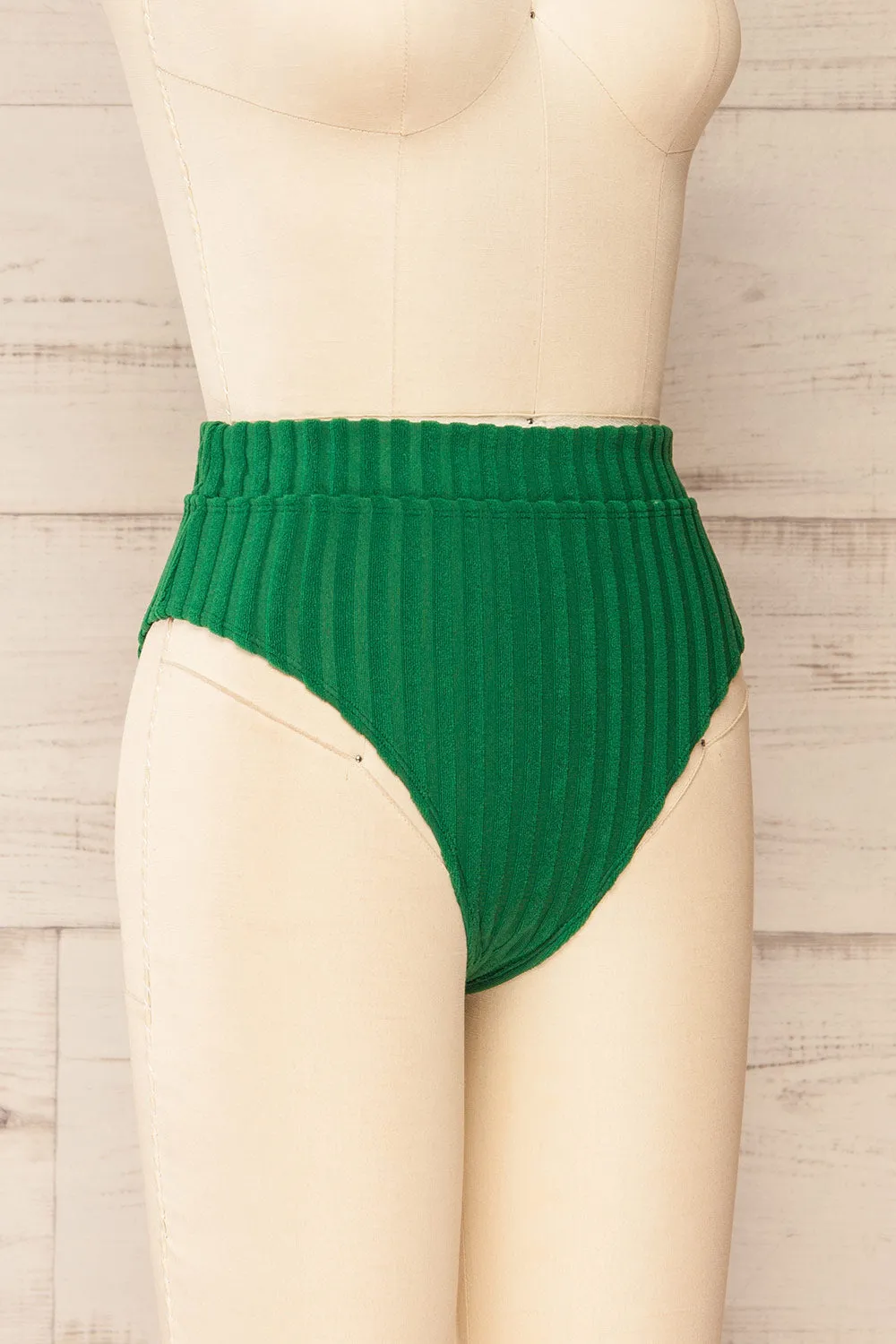 Zuwena Green | Ribbed Bikini Bottom sold by Boutique 1861 product image thumbnail 4
