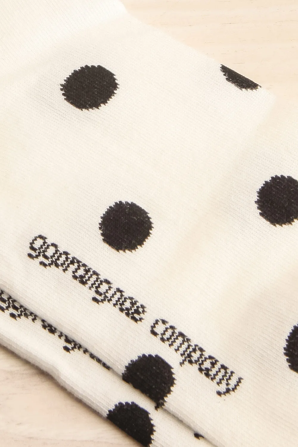 Giza White | Polka-Dot Mid-Length Socks sold by Boutique 1861 product image thumbnail 2