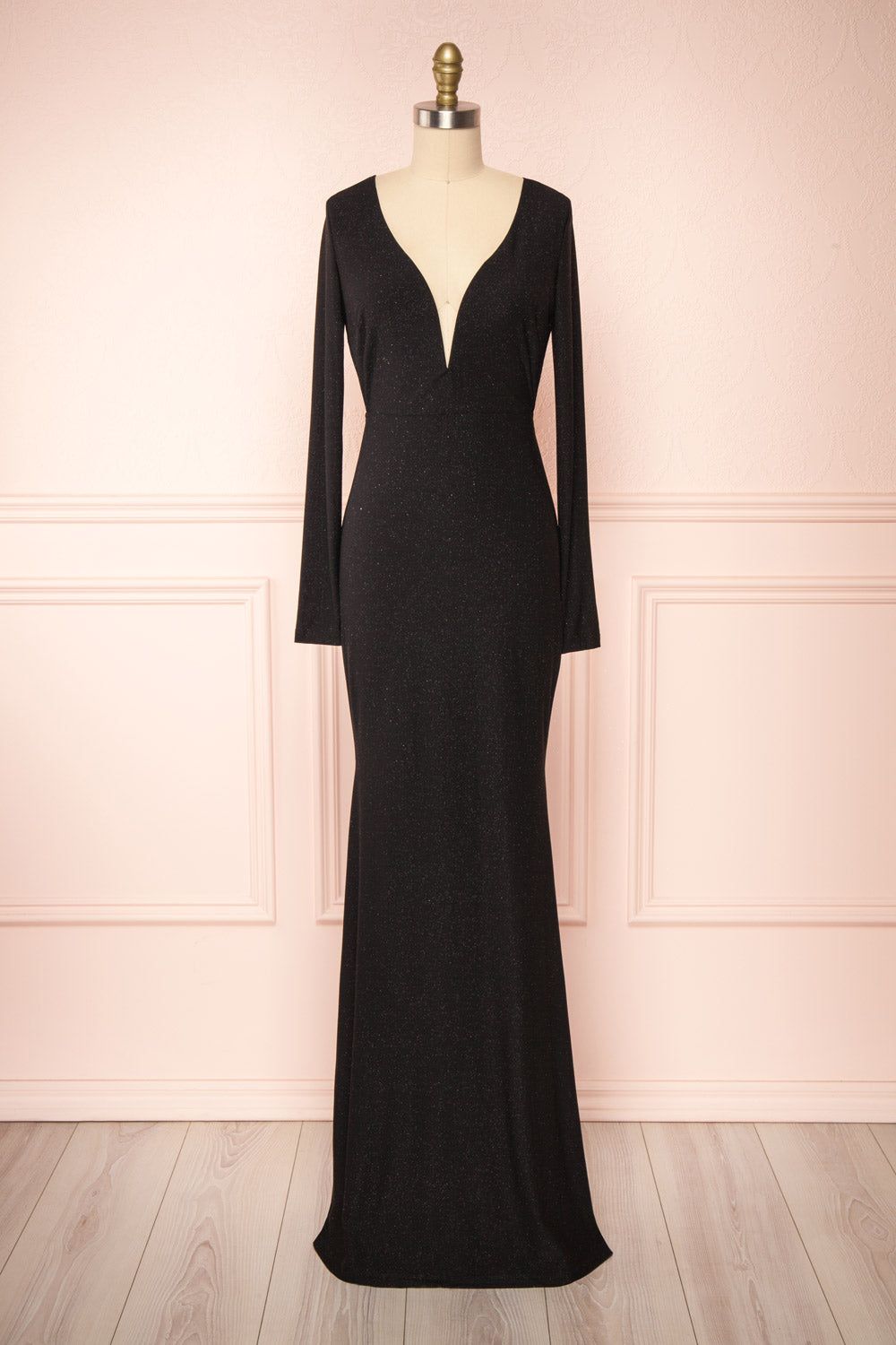 Nykha | Backless Black Mermaid Dress sold by Boutique 1861