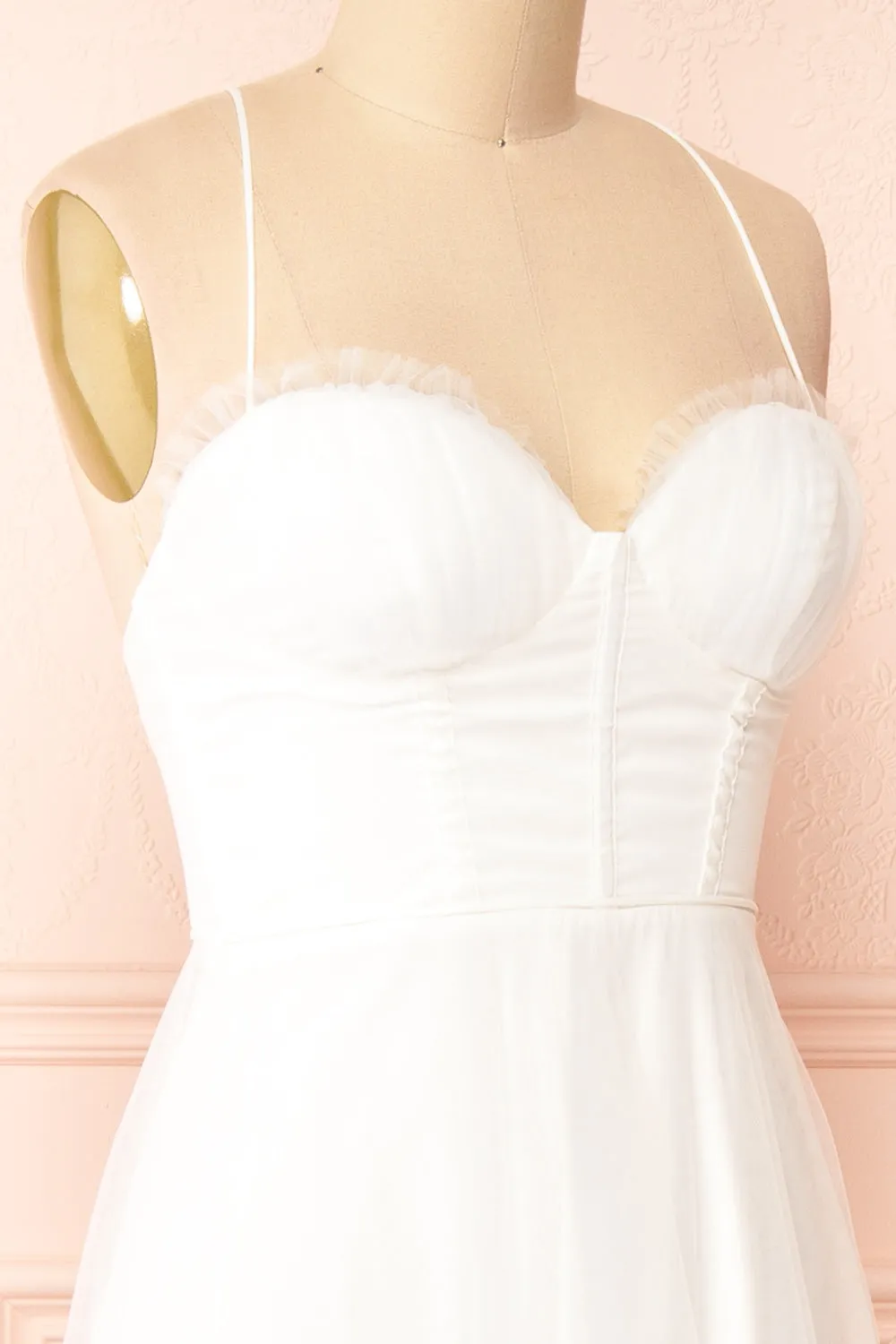 Chaya White | Midi Tulle Dress w/ Corset sold by Boutique 1861 product image thumbnail 5