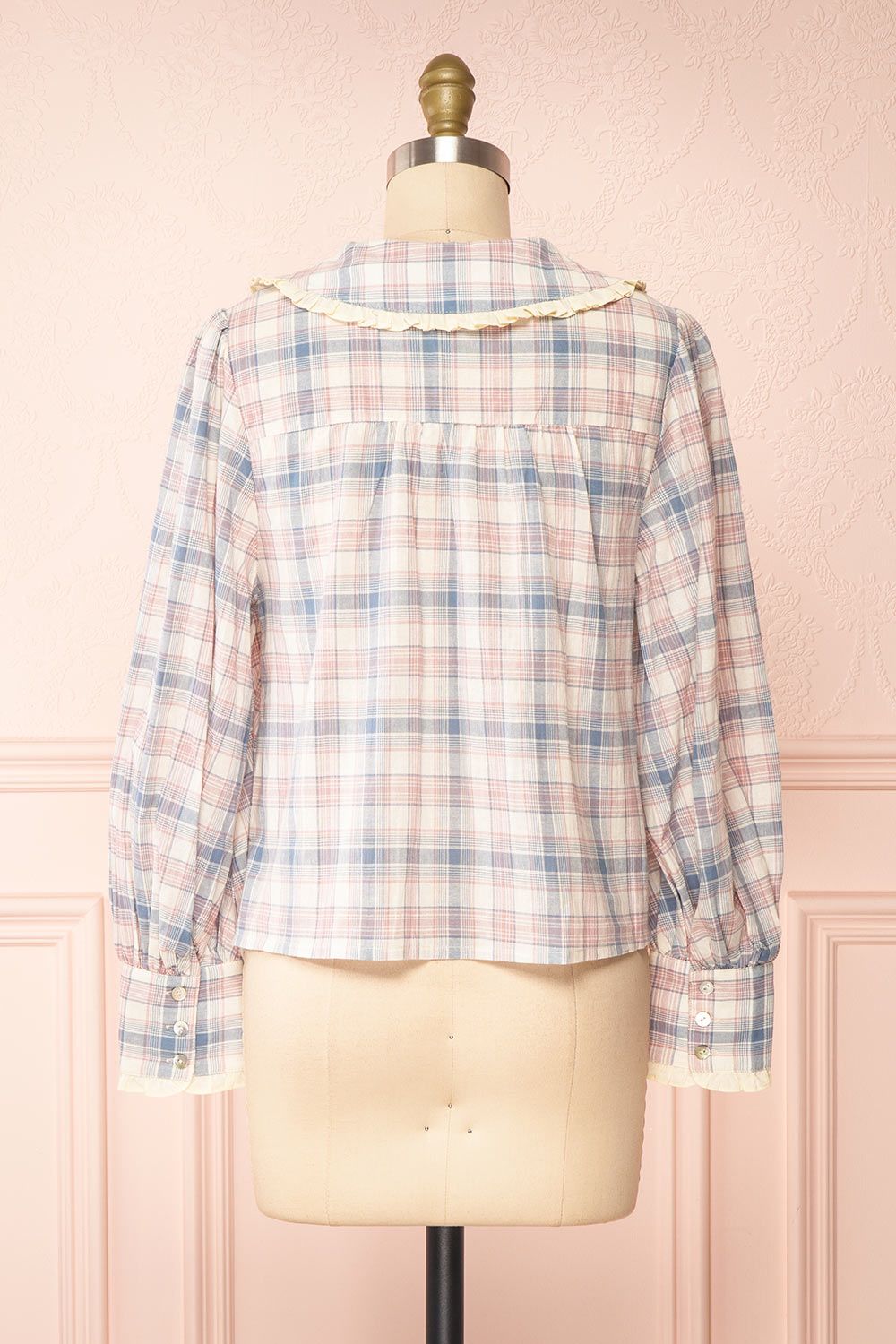 Krenok | Plaid Peter Pan Collar Blouse sold by Boutique 1861 product image thumbnail 5