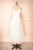 Tallina | White Tulle Midi Dress w/ Floral Embroidery sold by Boutique 1861