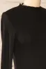 Faaset Black | Ribbed Top w/ Stand Collar sold by Boutique 1861