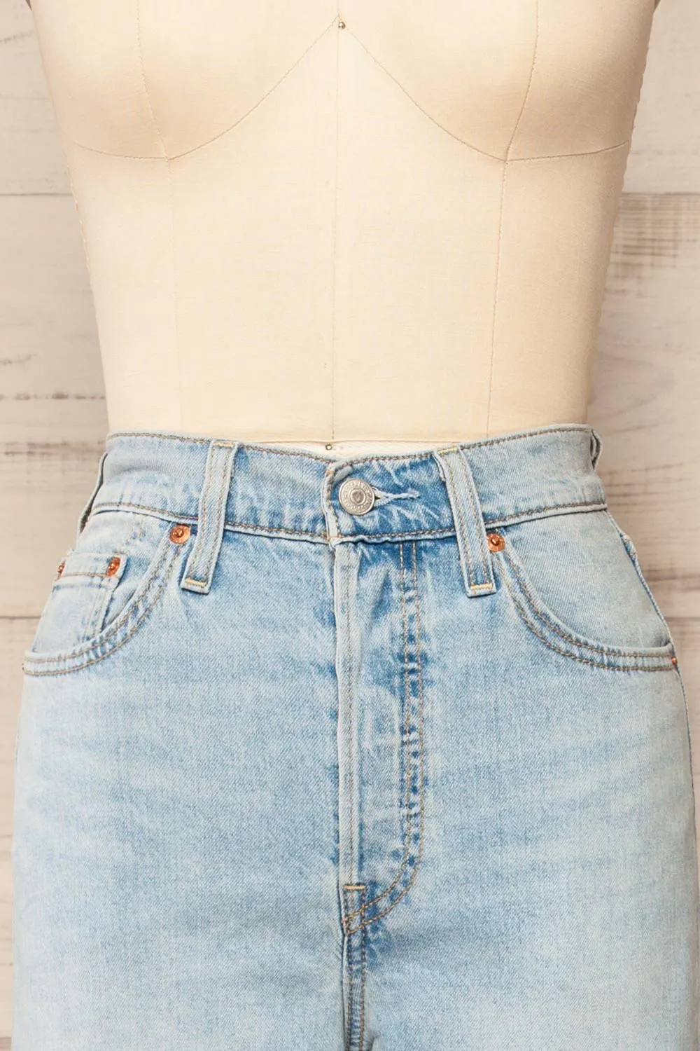 Bondy Light Wash | High Rise Straight Leg Jeans sold by Boutique 1861 product image thumbnail 2