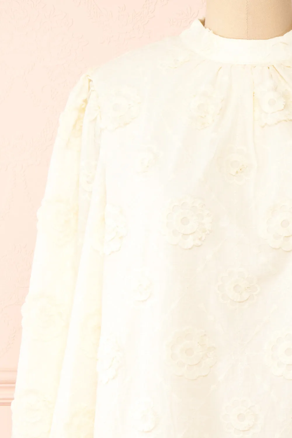Pnoae | Floral Embroidered Short Shift Dress sold by Boutique 1861 product image thumbnail 2