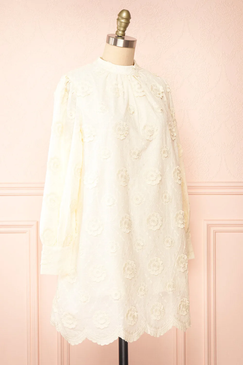 Pnoae | Floral Embroidered Short Shift Dress sold by Boutique 1861 product image thumbnail 3