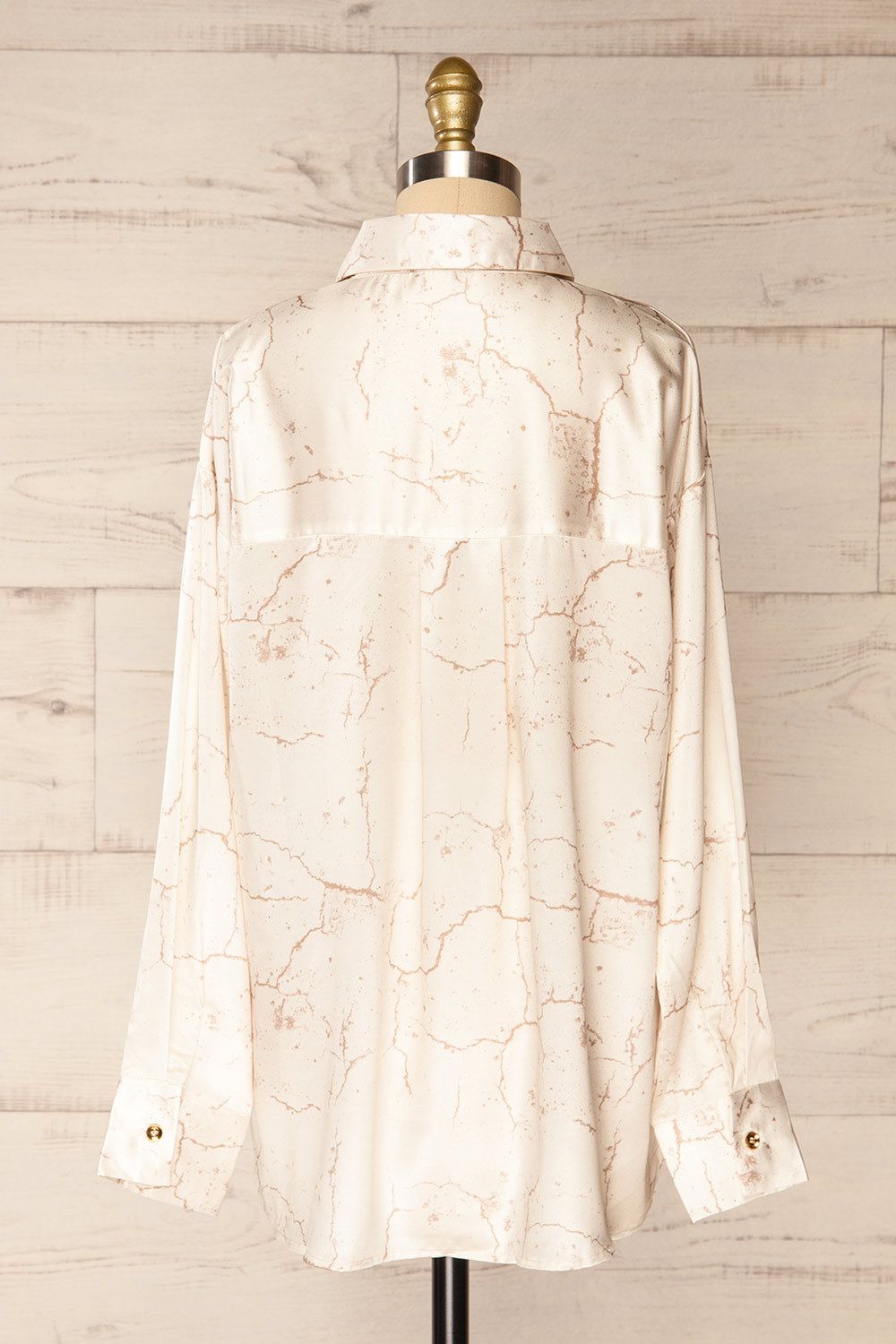 Favllemokke | Patterned Satin Button-Up Shirt sold by Boutique 1861 product image thumbnail 5