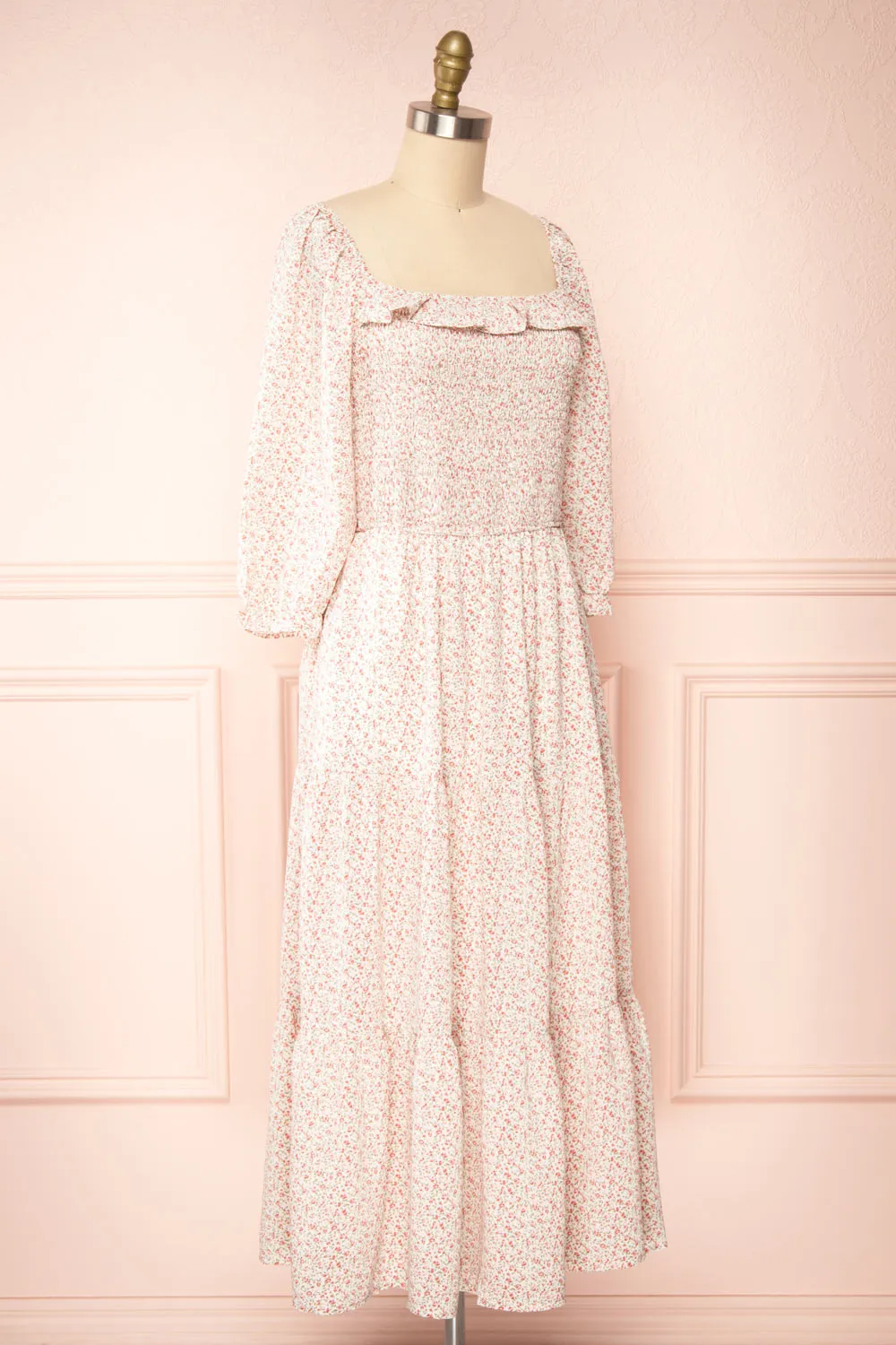 Adaline | Square Neck Floral Midi Dress sold by Boutique 1861 product image thumbnail 4